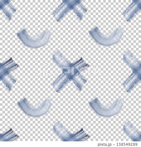 Minimalist hand-painted watercolor seamless pattern featuring abstract brush strokes in indigo blue and slate gray. Artistic geometric background with dry brush texture. Trendy scandinavian style Minimalist hand-painted watercolor seamless pattern featuring abstract brush strokes in indigo blue and slate gray. Artistic geometric background with dry brush texture. Trendy scandinavian style 138549289