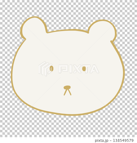 ふわふわマシュマロくまさん ゆるふわ癒しの手描きイラスト ふわふわマシュマロくまさん ゆるふわ癒しの手描きイラスト 138549579