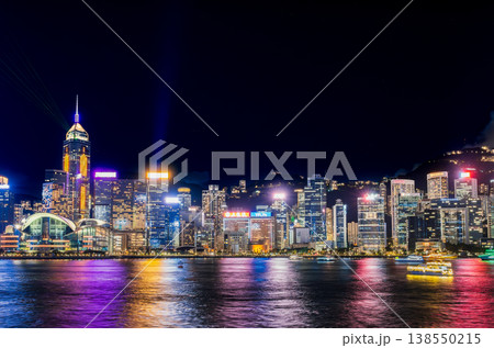 香港 ビクトリアハーバー 夜景 香港 ビクトリアハーバー 夜景 138550215