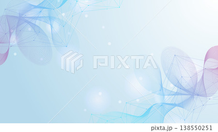 Molecular structure and genetic engineering, atom, neural network, neurons, DNA molecule. Scientific research concept for healthcare, medical, technology, chemistry, science template presentation 138550251