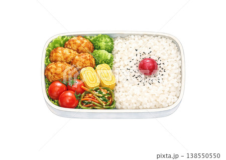 お弁当 水彩イラスト 138550550
