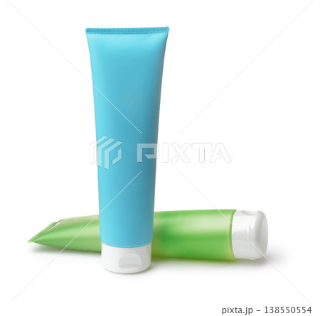 Two blank plastic cosmetic tube Two blank plastic cosmetic tube 138550554