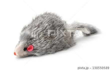 Gray toy natural fur mouse Gray toy natural fur mouse 138550589