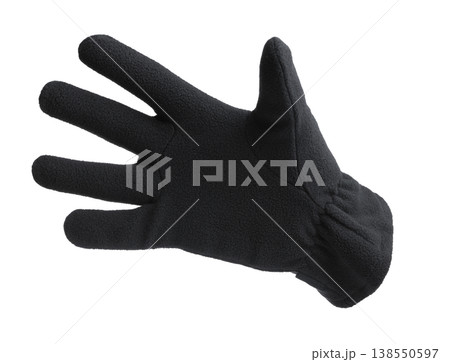 Black warm fleece glove 138550597