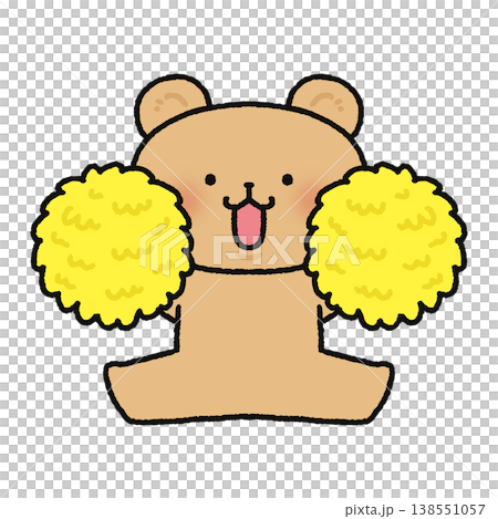 A cute bear that cheers you on A cute bear that cheers you on 138551057