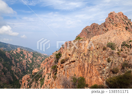 Coastal landscape of Calanques de Piana, Corsica, France Coastal landscape of Calanques de Piana, Corsica, France 138551171