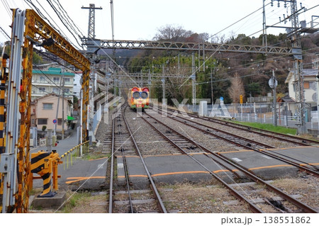 生活路線となった生駒ケーブル鋼索線の景色（奈良県生駒市） 138551862