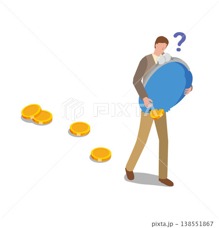 お金がたまらない男性 138551867