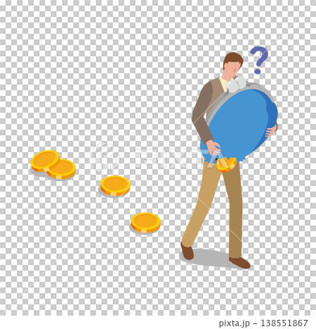 お金がたまらない男性 138551867