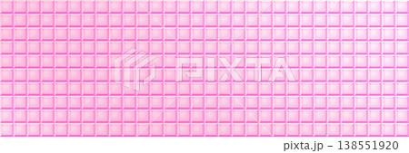 Pink bathroom tile wall background. ceramic kitchen floor, square mosaic 3d pattern 138551920