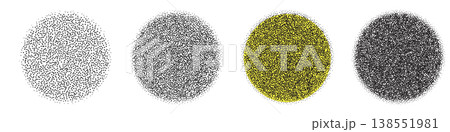 Halftone circle dot pattern, round y2k gradient Halftone circle dot pattern, round y2k gradient 138551981