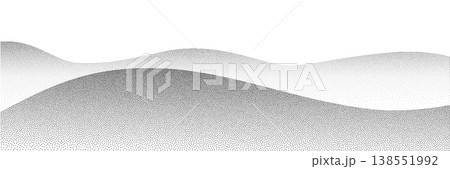 Dot mountain pattern, grain landscape abstract pattern Dot mountain pattern, grain landscape abstract pattern 138551992