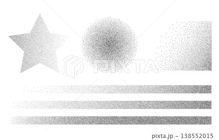 Noise grain gradient background, dot pattern spray effect set 138552015