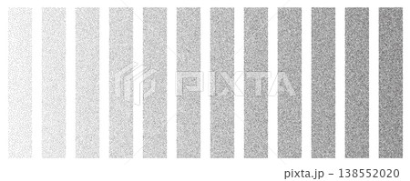 Noise grain gradient background, dot pattern spray effect set 138552020