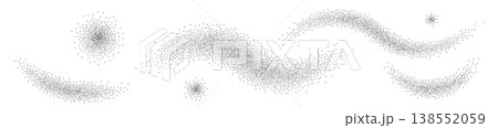 Dot noise brush effect set, grunge spray gradient lines Dot noise brush effect set, grunge spray gradient lines 138552059