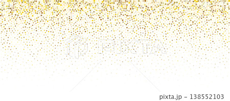 Gold star confetti background, golden sparkle pattern 138552103