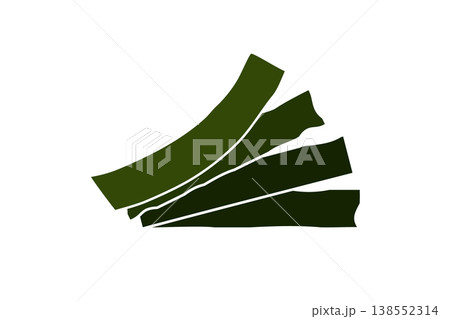 Dry kombu kelp icon Dry kombu kelp icon 138552314