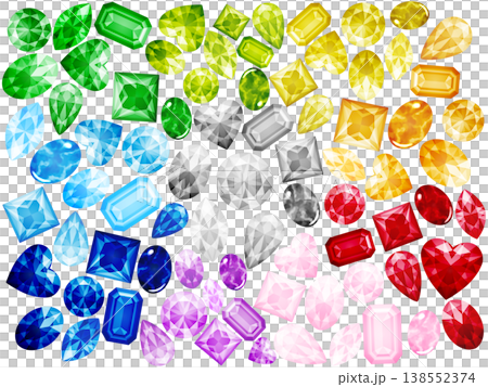 Sparkling jewel illustration 138552374