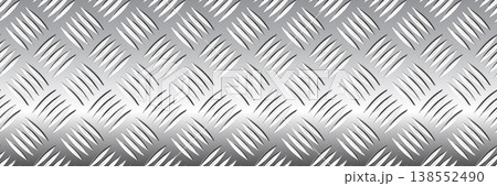 Metal flooring seamless pattern. Steel diamond plate Metal flooring seamless pattern. Steel diamond plate 138552490