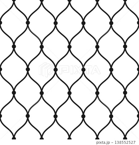 Soccer net pattern texture, football goal grid...のイラスト素材 [138552527 ...