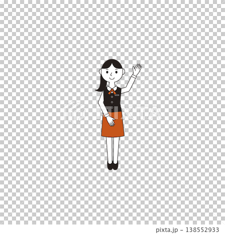 圖解：一名女員工正在提出建議 138552933