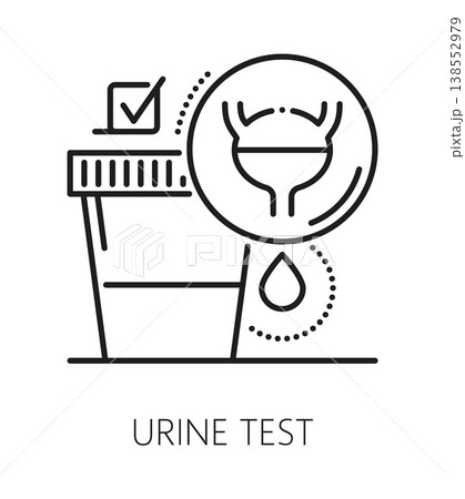 Urine test gynecology, fertility and medicine line icon or label. Pregnancy health thin line pictogram, gynecology laboratory test healthcare vector icon. Reproductive health and fertility symbol Urine test gynecology, fertility and medicine line icon or label. Pregnancy health thin line pictogram, gynecology laboratory test healthcare vector icon. Reproductive health and fertility symbol 138552979
