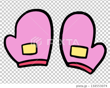 Hand drawn illustration of two oven gloves for baking, cook book, kitchenware, kitchen, department store, room design, kid drawing style, room, sticker, icon, patch, online shopping, home decoration 138553074