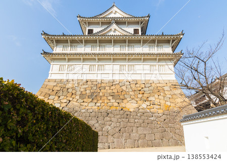 冬の広島県福山市 日本100名城 福山城 伏見櫓 冬の広島県福山市 日本100名城 福山城 伏見櫓 138553424