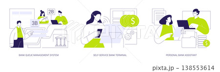 Brick and mortar bank isolated cartoon vector illustrations se 138553614
