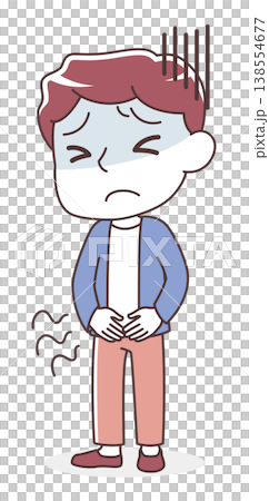 圖解：一名男子下腹部疼痛（腹痛） 138554677