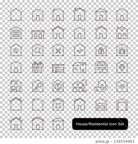 房屋/住宅圖示集 房屋/住宅圖示集 138554981