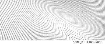 Irregular slash line pattern with gradient wave and dynamic texture. Wavy line vector background with gradation for modern graphic overlay. Slash undulate with soft noise blur for diagonal poster 138555055