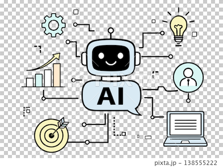 AIとビジネスの成長イラスト 138555222