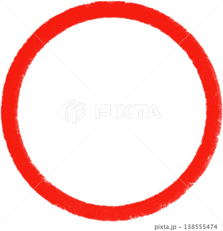 ペイントタッチの丸アイコン 赤丸 ピクセル ペイントタッチの丸アイコン 赤丸 ピクセル 138555474