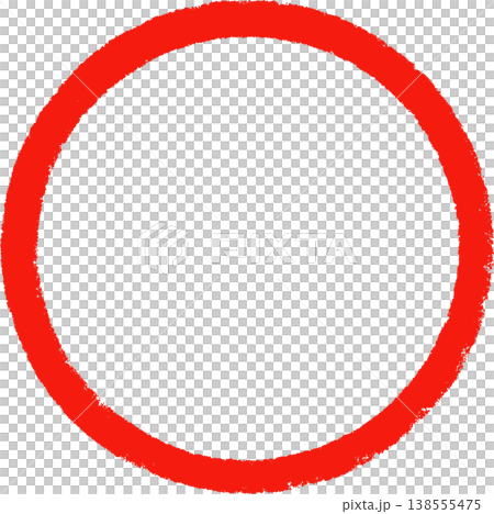 油漆風格的圓形圖標，紅色圓圈，向量圖。 138555475
