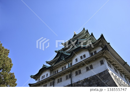 春の名古屋城天守閣(26年3月下旬撮影) 春の名古屋城天守閣(26年3月下旬撮影) 138555747