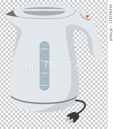 電水壺的簡單示意圖。 電水壺的簡單示意圖。 138556416