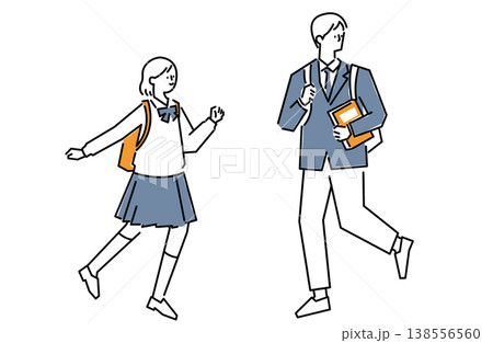 学生の男女 138556560