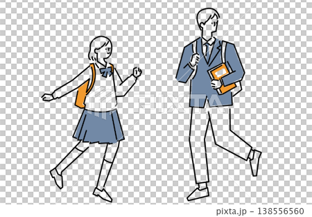 学生の男女 138556560