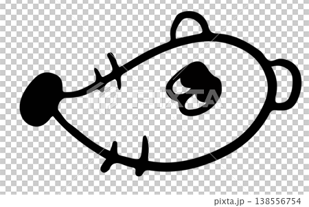 Hand drawn mouse or rat outline for colouring book, cartoon, characters, comic, stickers, tattoo, animal, home, house, yard, patch, shirt print, sticker, icon, nature, garden, brooch, toy, kid doll 138556754