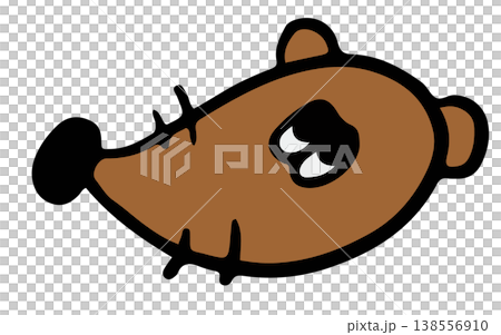 Hand drawn mouse or rat for decoration, cartoon, characters, comic, mascot, stickers, tattoo, animal, home, house, yard, patch, shirt print, sticker, icon, nature, garden, brooch, pin, toy, kid doll 138556910
