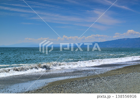 神奈川県 早春の袖が浦海岸 138556916