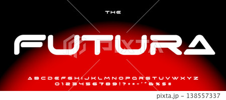 Modern Sci-Fi Futuristic Font Logo Alphabet, Rounded Bold Minimal Letter Numbers Set, Extended Typographic Design for Digital, Science, BioTech Poster Headline and Logotype. Vector Typeface Modern Sci-Fi Futuristic Font Logo Alphabet, Rounded Bold Minimal Letter Numbers Set, Extended Typographic Design for Digital, Science, BioTech Poster Headline and Logotype. Vector Typeface 138557337