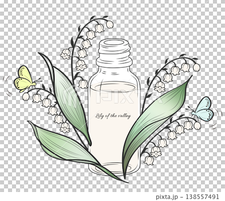 蝴蝶被鈴蘭的香味吸引而來。 138557491