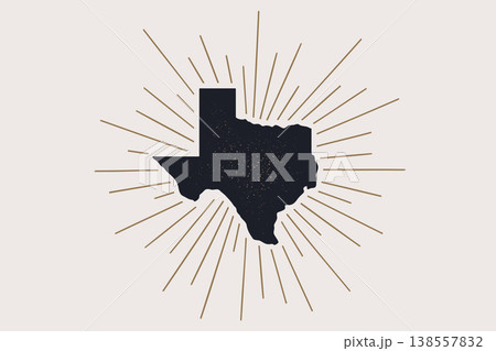 USA, Texas state. Texas map silhouette USA, Texas state. Texas map silhouette 138557832