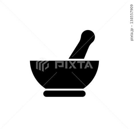 Mortar and Pestle icon vector design templates 138557909