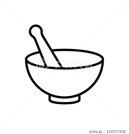 Mortar and Pestle icon vector design templates Mortar and Pestle icon vector design templates 138557936
