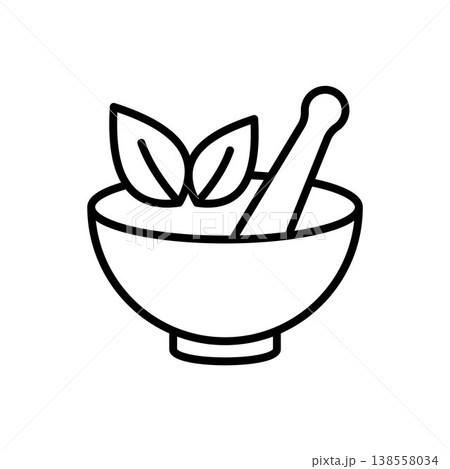 Mortar and Pestle icon vector design templates Mortar and Pestle icon vector design templates 138558034
