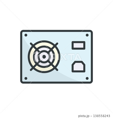 Power Supply icon vector design templates simple and modern 138558243