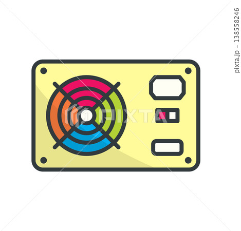 Power Supply icon vector design templates simple and modern 138558246